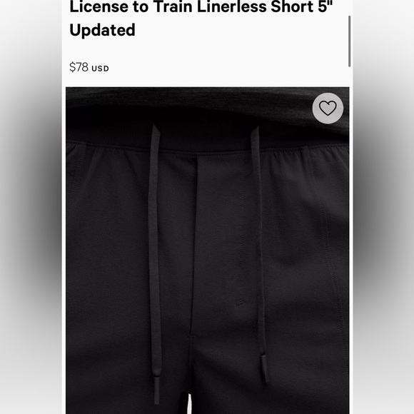 Mens Lululemon License to Train Shorts - Picture 6 of 6